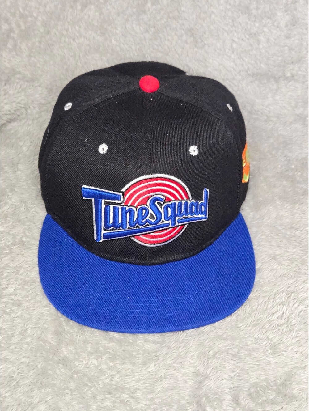 Space Jam Tune Squad Snapback Hat Black Blue Embroidered Adjustable Warner Bros